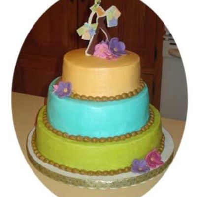 Chic Mom-To- Be Baby Shower Cake