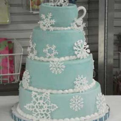 Snowflakes With Hot Cocoa Mug