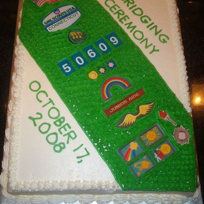 Girl Scout Sash Cake