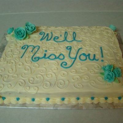 Going Away Cake