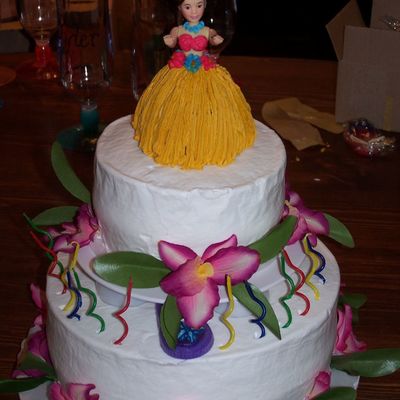 Hailee's Luau Birthday Cake