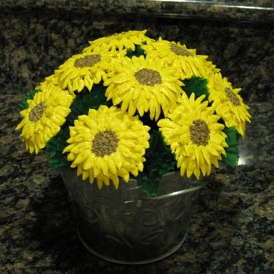 Sunflower Cupcake Bouquet