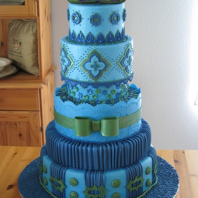 Blue & Green Wedding
