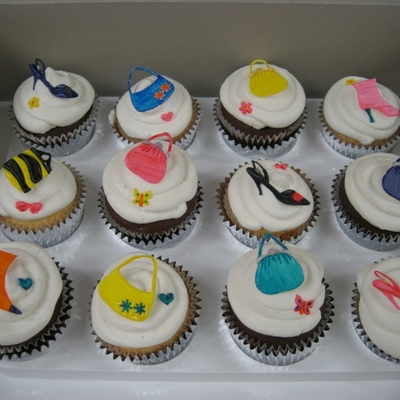 Purses And Shoes Cupcakes