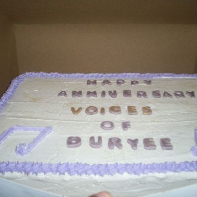 Voices Anniversary Cake