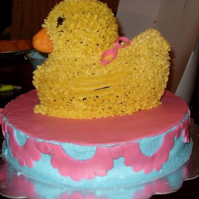 Rubber Duckie Baby Shower Cake