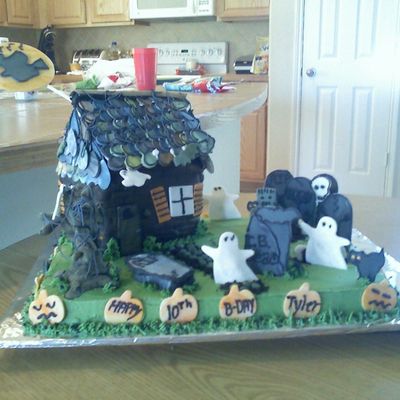 My Son Tyler's Halloween Birthday Cake