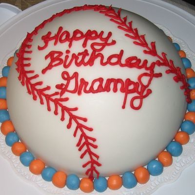 Baseball Birthday Cake