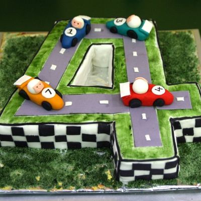 Racing Track Cake