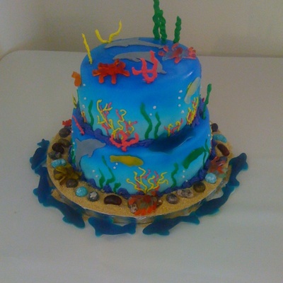 Niece's Dolphin Birthday Cake