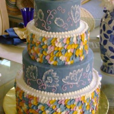 Petal Wedding Cake