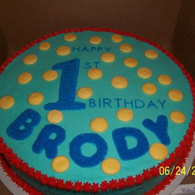 Polka Dot B-Day Cake