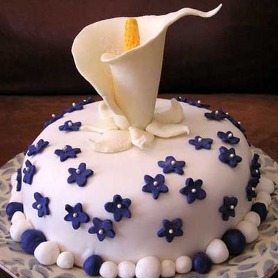 Calla Lily Birthday Cake