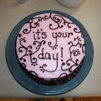 Pink "it's Your Day" Cake