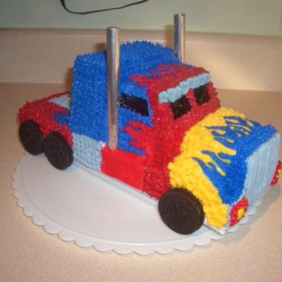 Optimus Prime Birthday Cake