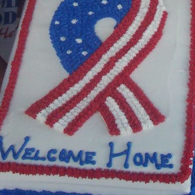 Welcome Home Patriotic Ribbon