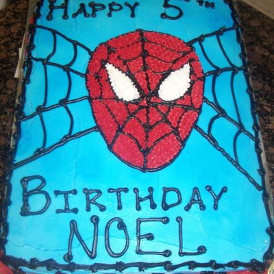 Spiderman Birthday Cake