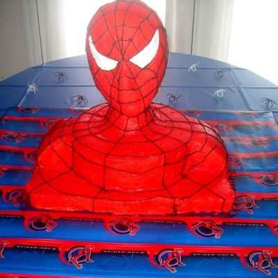 Spiderman 3-D Cake