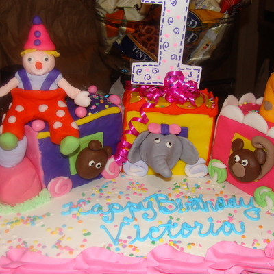 Circus Train Cake