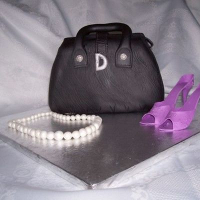 Black Purse Cake