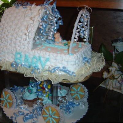 Sweet Baby Carriage Cake