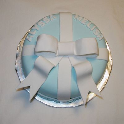 Tiffany Style Birthday Cake