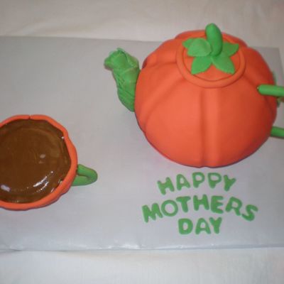 Tomato Teapot And Cup