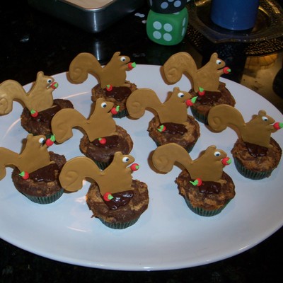 Squirrel Cupcakes
