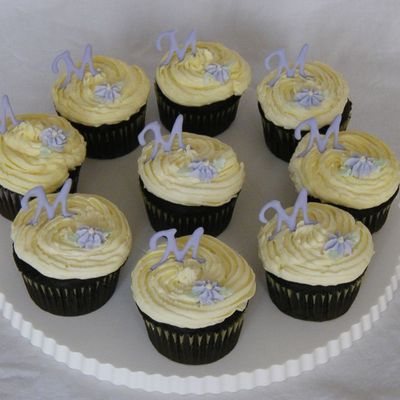 Monogram Cupcakes