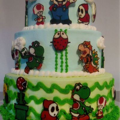 Mario Birthday Cake