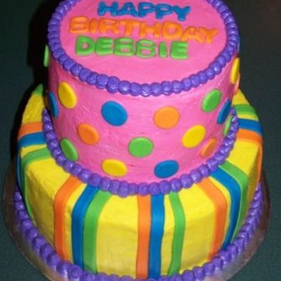 Bright Birthday Cake