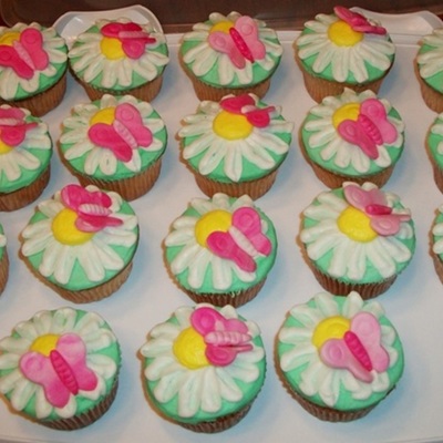 Spring Butterfly Cupcakes