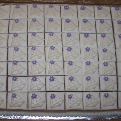 Bridal Shower Cake Squares