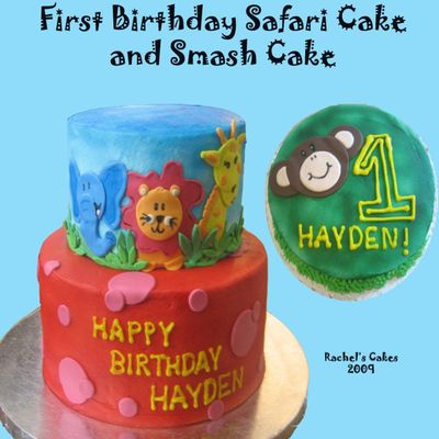 Safari 1St Birthday Cake