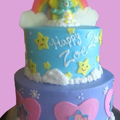 Care Bear Rainbows Birthday Cake