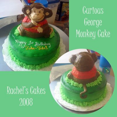 Curious George Cake