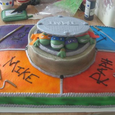 Teenage Mutant Ninja Turtles Cake