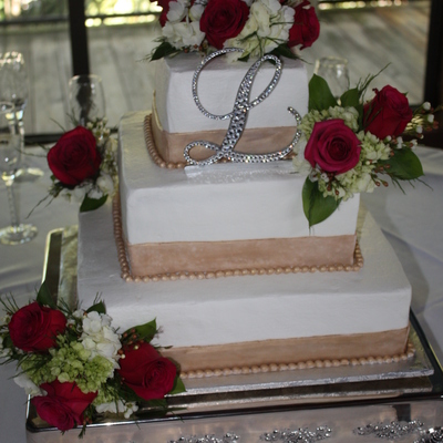 Square Wedding Cake