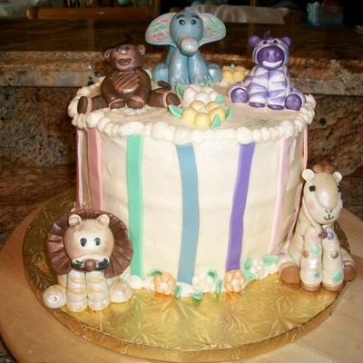 Zoo Animals Cake