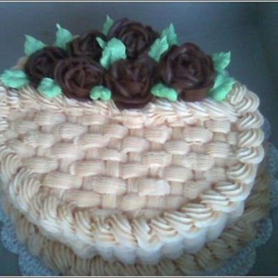 Basket Of Chocolate Roses