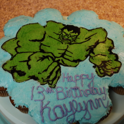 Hulk Birthday Cake