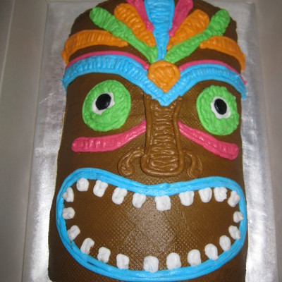 Tiki Man For Luau Themed House Warming Party