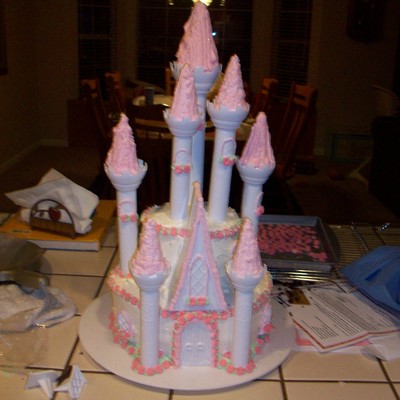 Pink Castle Cake