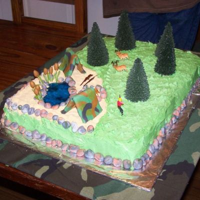 Hunting Grooms Cake