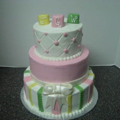 3 Tier Girl Baby Shower
