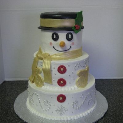 Gold Snowman