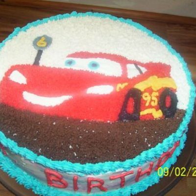 Lightning Mcqueen Cake For 6 Yr Old Son