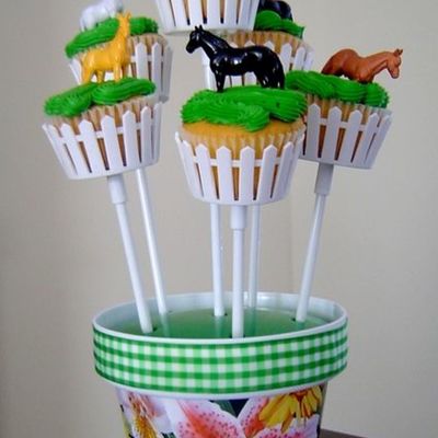 Horse Cupcake Bouquet