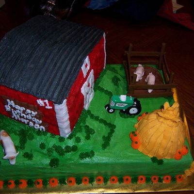 Farm Birthday Cake