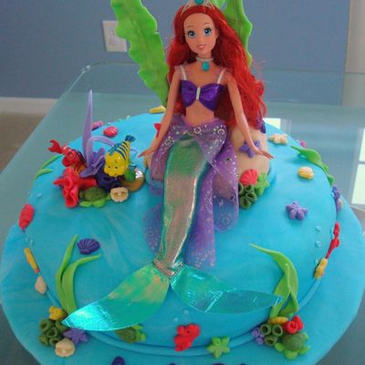 Ariel Little Mermaid Sea Cake